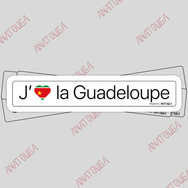 Sticker J'aime la Guadeloupe