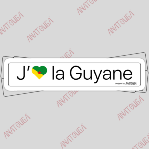 Sticker J'aime la Guyane