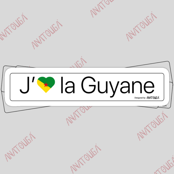 Sticker J'aime la Guyane