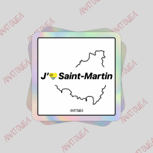 J'aime Saint-Martin drapeau