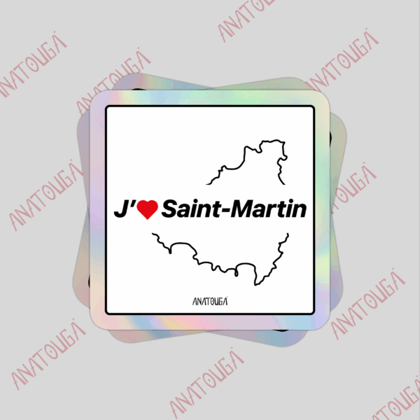 J'aime Saint-Martin rouge