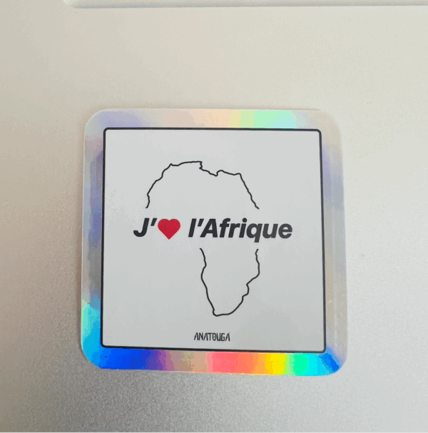 1 X Sticker « J’aime l'Afrique » – Image 2