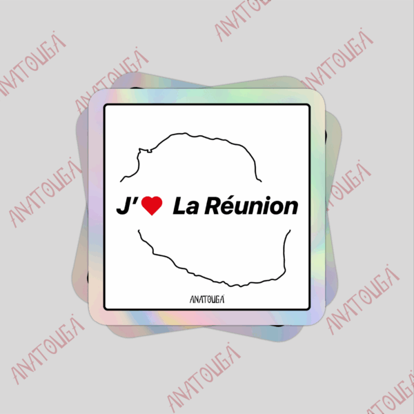 J'aime La Réunion Rouge