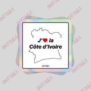 J'aime la Côte d'Ivoire Rouge