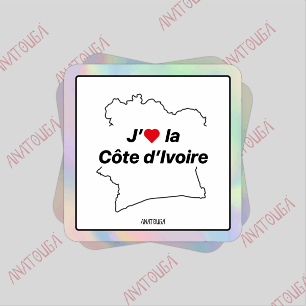 J'aime la Côte d'Ivoire Rouge