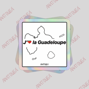 J'aime la Guadeloupe drapeau