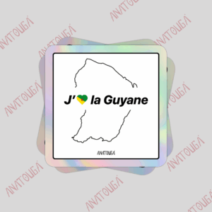 J'aime la Guyane drapeau