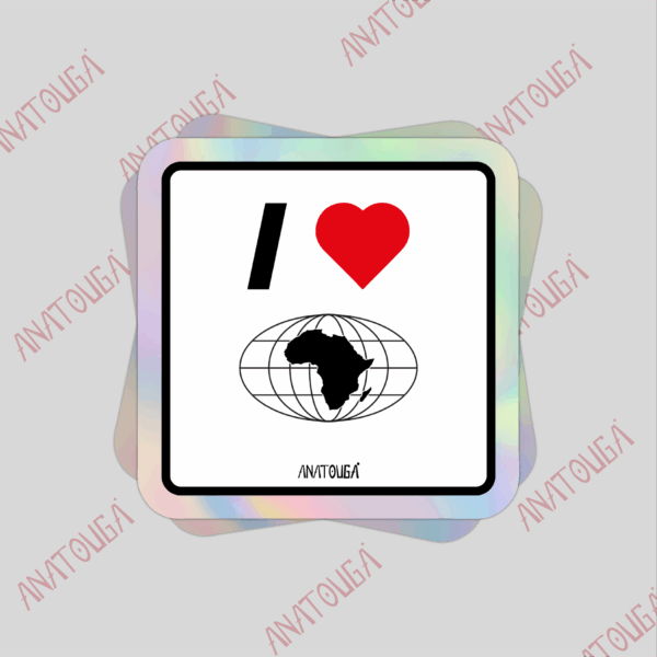 Map I love Africa